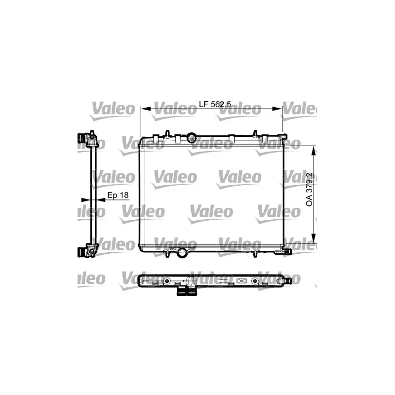 Radiateur, refroidissement du moteur VALEO 735496