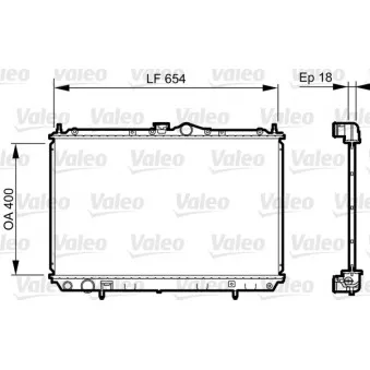 Radiateur, refroidissement du moteur VALEO 735497