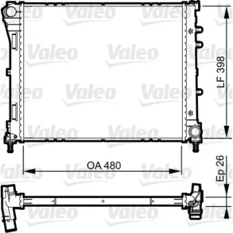 Radiateur, refroidissement du moteur VALEO 735498