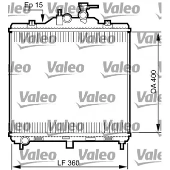 Radiateur, refroidissement du moteur VALEO 735499