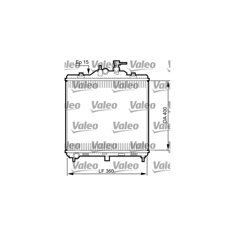 Radiateur, refroidissement du moteur VALEO 735499
