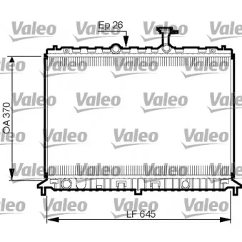 Radiateur, refroidissement du moteur VALEO 735501