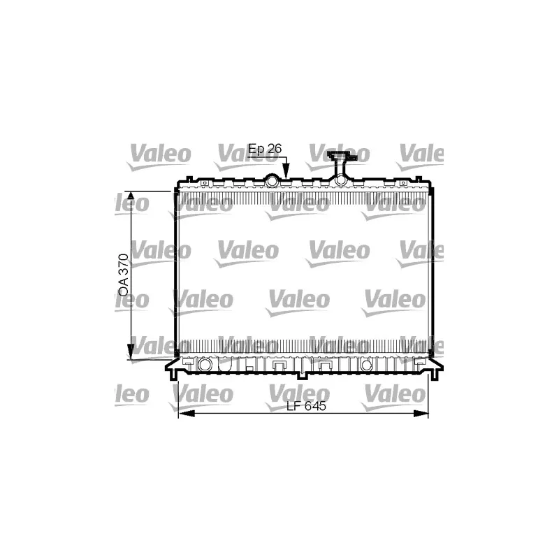 Radiateur, refroidissement du moteur VALEO 735501