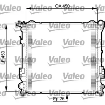 Radiateur, refroidissement du moteur VALEO 735504
