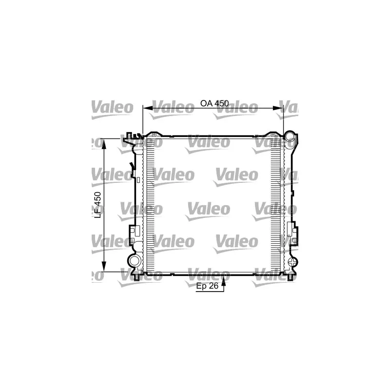 Radiateur, refroidissement du moteur VALEO 735504