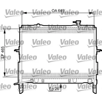 Radiateur, refroidissement du moteur VALEO 735505