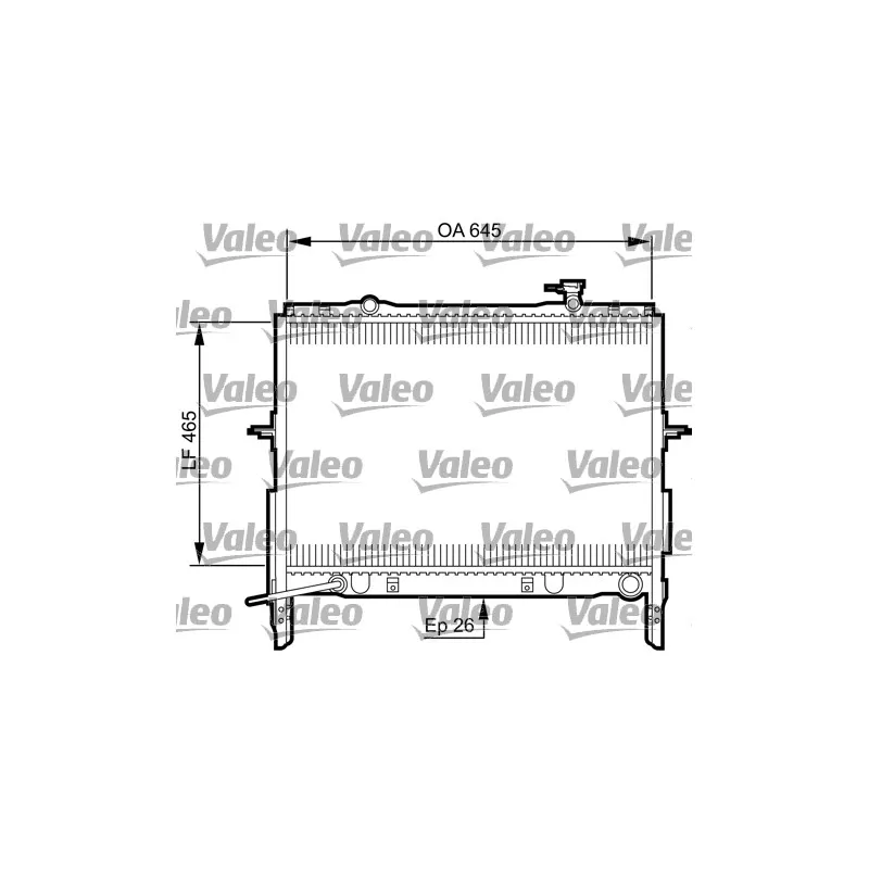 Radiateur, refroidissement du moteur VALEO 735505