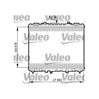 Radiateur, refroidissement du moteur VALEO 735506