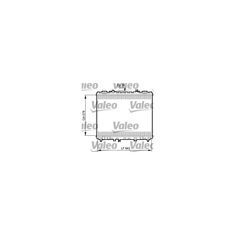Radiateur, refroidissement du moteur VALEO 735506