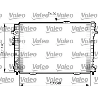 Radiateur, refroidissement du moteur VALEO 735507