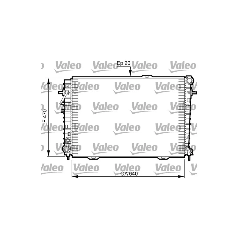 Radiateur, refroidissement du moteur VALEO 735507