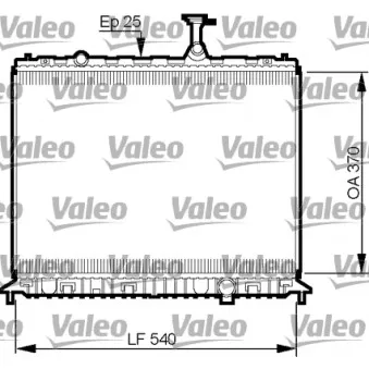Radiateur, refroidissement du moteur VALEO 735508