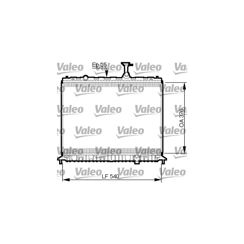 Radiateur, refroidissement du moteur VALEO 735508