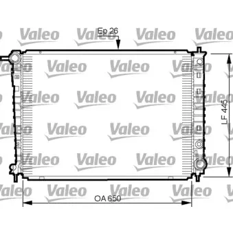 Radiateur, refroidissement du moteur VALEO 735512