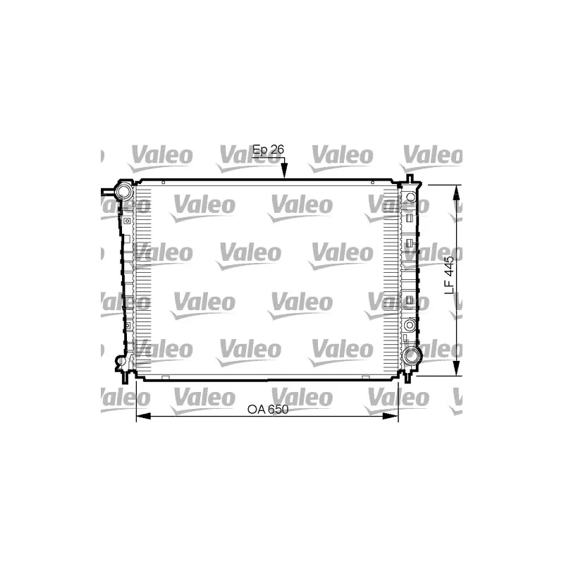 Radiateur, refroidissement du moteur VALEO 735512