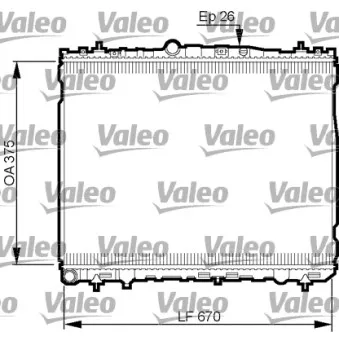 Radiateur, refroidissement du moteur VALEO 735514