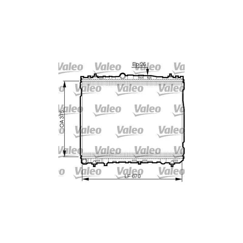 Radiateur, refroidissement du moteur VALEO 735514