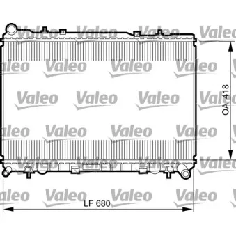 Radiateur, refroidissement du moteur VALEO 735521