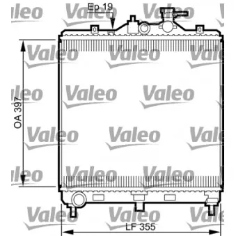 Radiateur, refroidissement du moteur VALEO 735522
