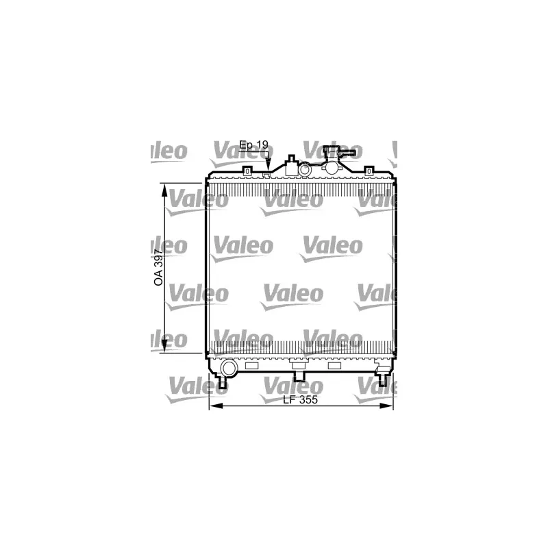 Radiateur, refroidissement du moteur VALEO 735522