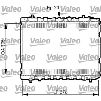 Radiateur, refroidissement du moteur VALEO 735526