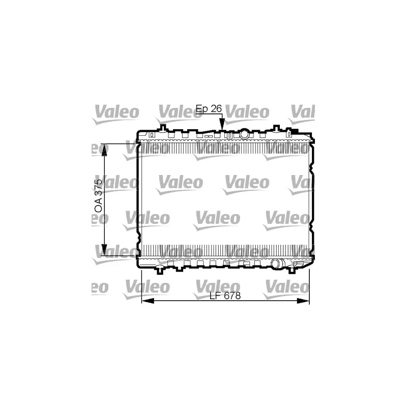 Radiateur, refroidissement du moteur VALEO 735526