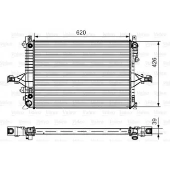 Radiateur, refroidissement du moteur VALEO 735539
