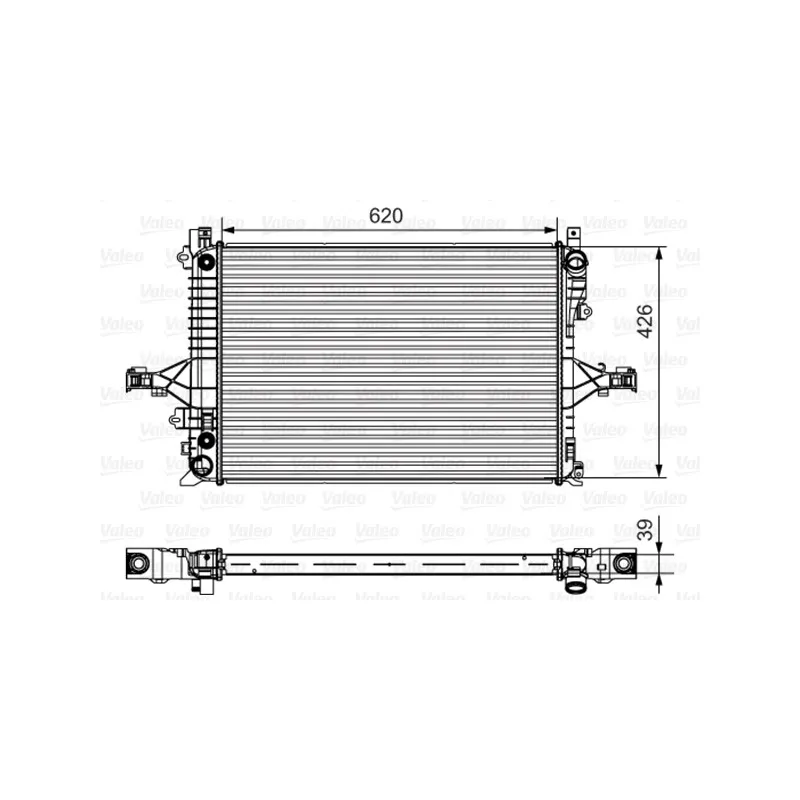 Radiateur, refroidissement du moteur VALEO 735539