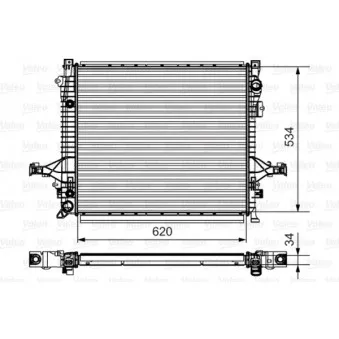 Radiateur, refroidissement du moteur VALEO 735541