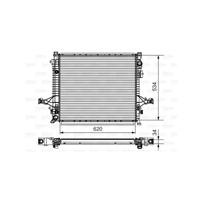 Radiateur, refroidissement du moteur VALEO 735541