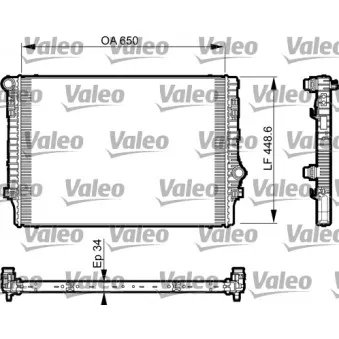 Radiateur, refroidissement du moteur VALEO 735548