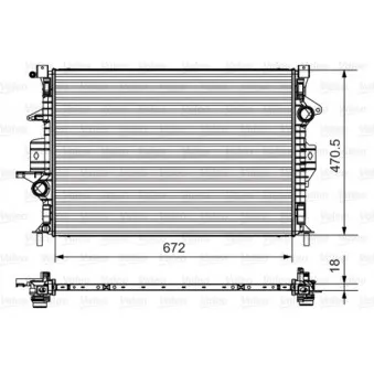 Radiateur, refroidissement du moteur VALEO 735550