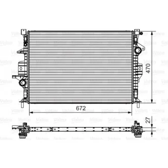 Radiateur, refroidissement du moteur VALEO 735551