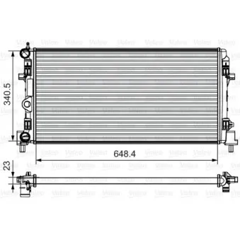 Radiateur, refroidissement du moteur VALEO 735554