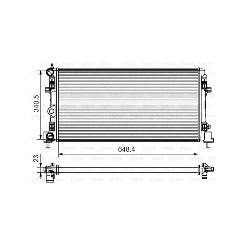 Radiateur, refroidissement du moteur VALEO 735554