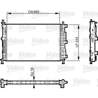 Radiateur, refroidissement du moteur VALEO 735555