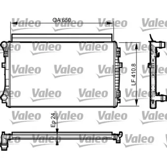 Radiateur, refroidissement du moteur VALEO 735558