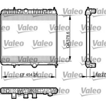 Radiateur, refroidissement du moteur VALEO 735560
