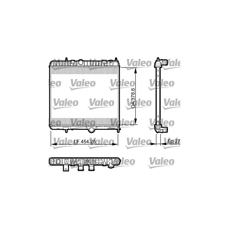 Radiateur, refroidissement du moteur VALEO 735560