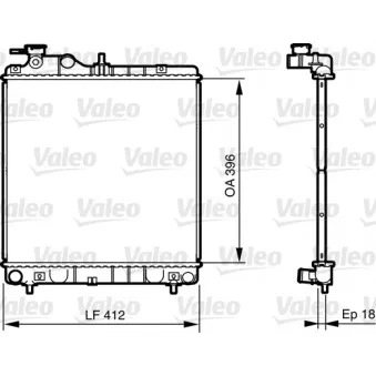 Radiateur, refroidissement du moteur VALEO 735562