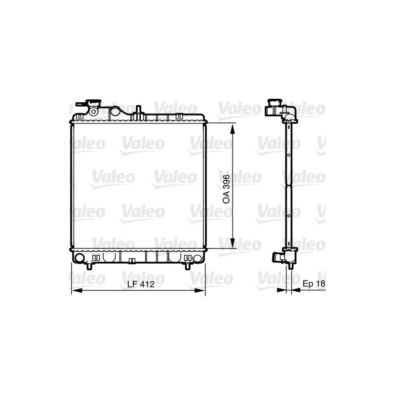 Radiateur, refroidissement du moteur VALEO 735562