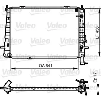 Radiateur, refroidissement du moteur VALEO 735563