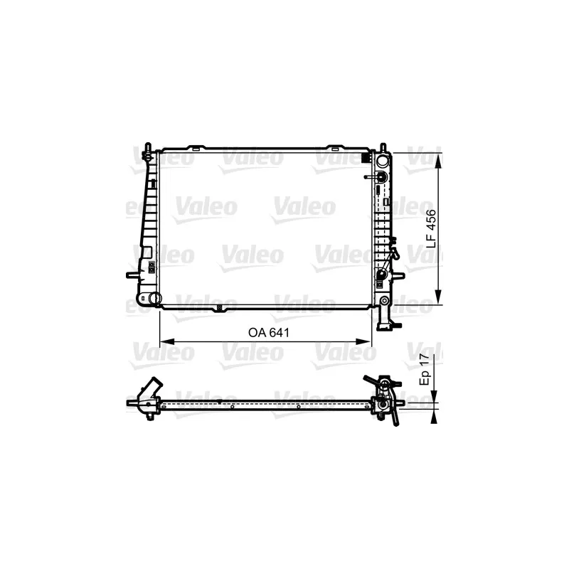 Radiateur, refroidissement du moteur VALEO 735563