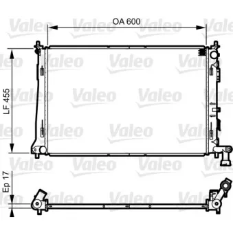 Radiateur, refroidissement du moteur VALEO 735564