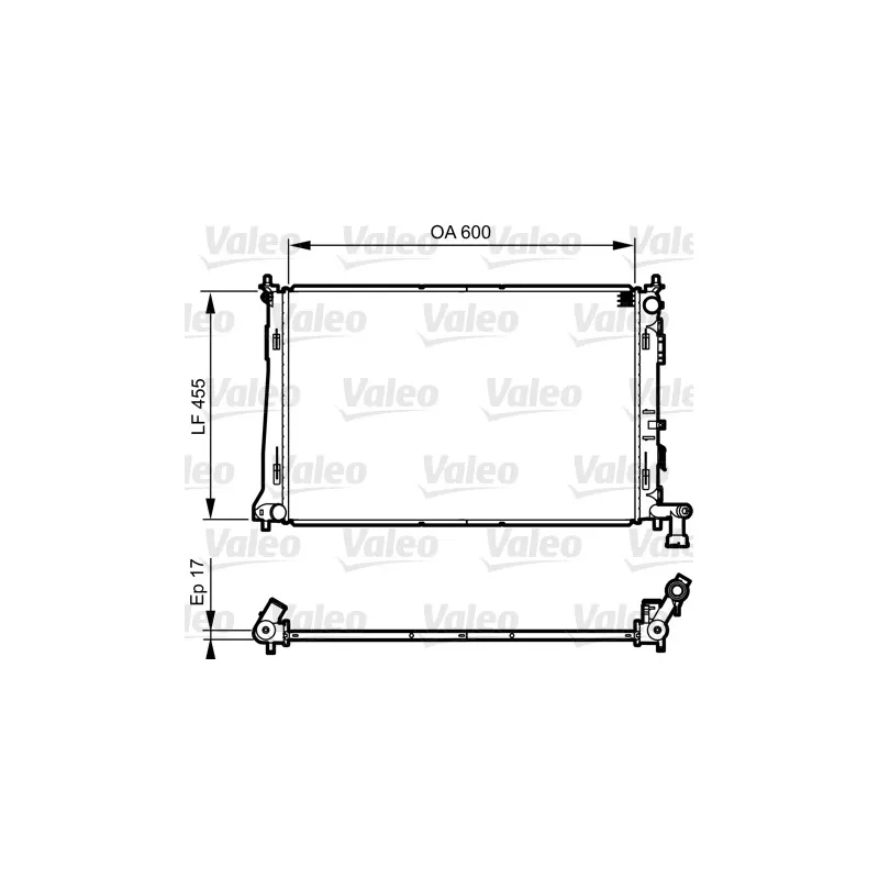 Radiateur, refroidissement du moteur VALEO 735564
