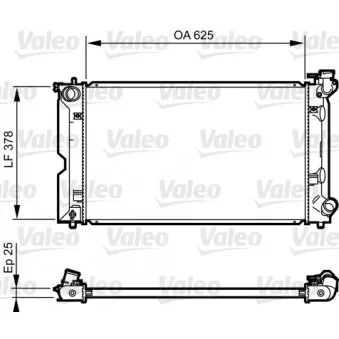 Radiateur, refroidissement du moteur VALEO 735567