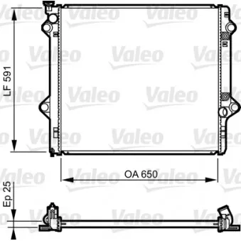 Radiateur, refroidissement du moteur VALEO 735568