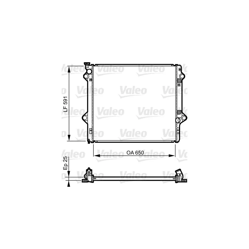 Radiateur, refroidissement du moteur VALEO 735568