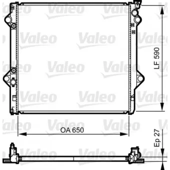 Radiateur, refroidissement du moteur VALEO 735569