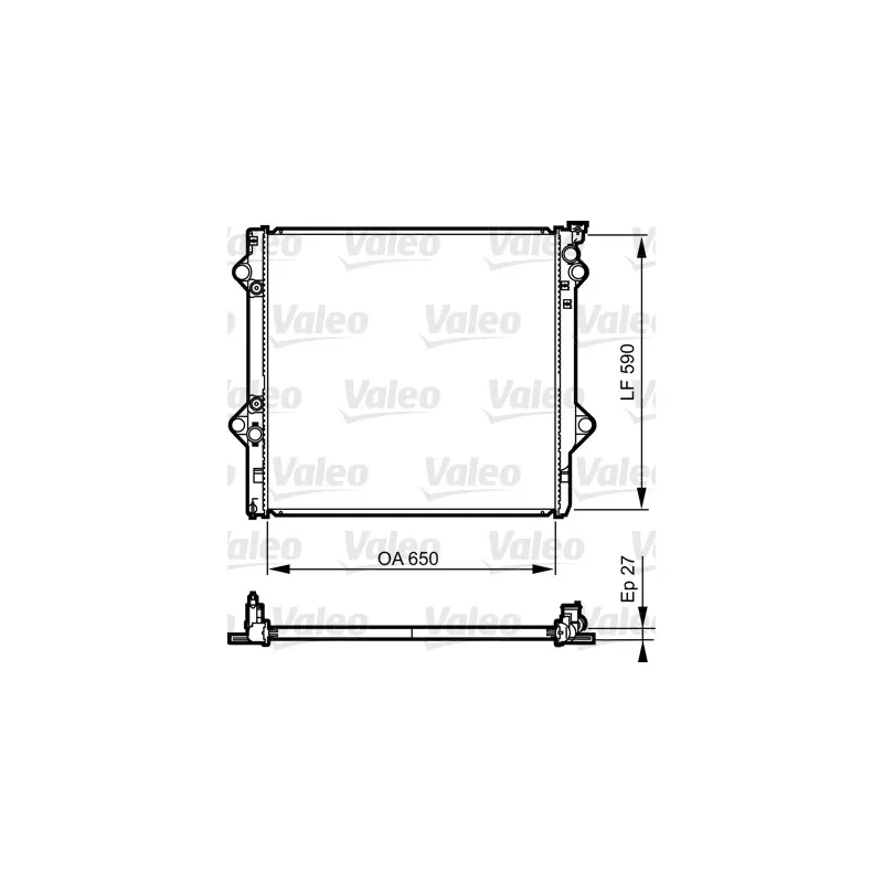Radiateur, refroidissement du moteur VALEO 735569